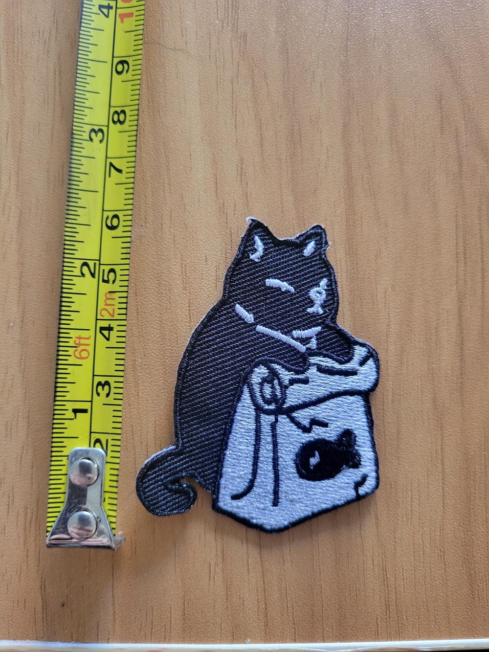 🎃BUY 2 GET 1 FREE🎃Black & White Cat Embroidered Patch